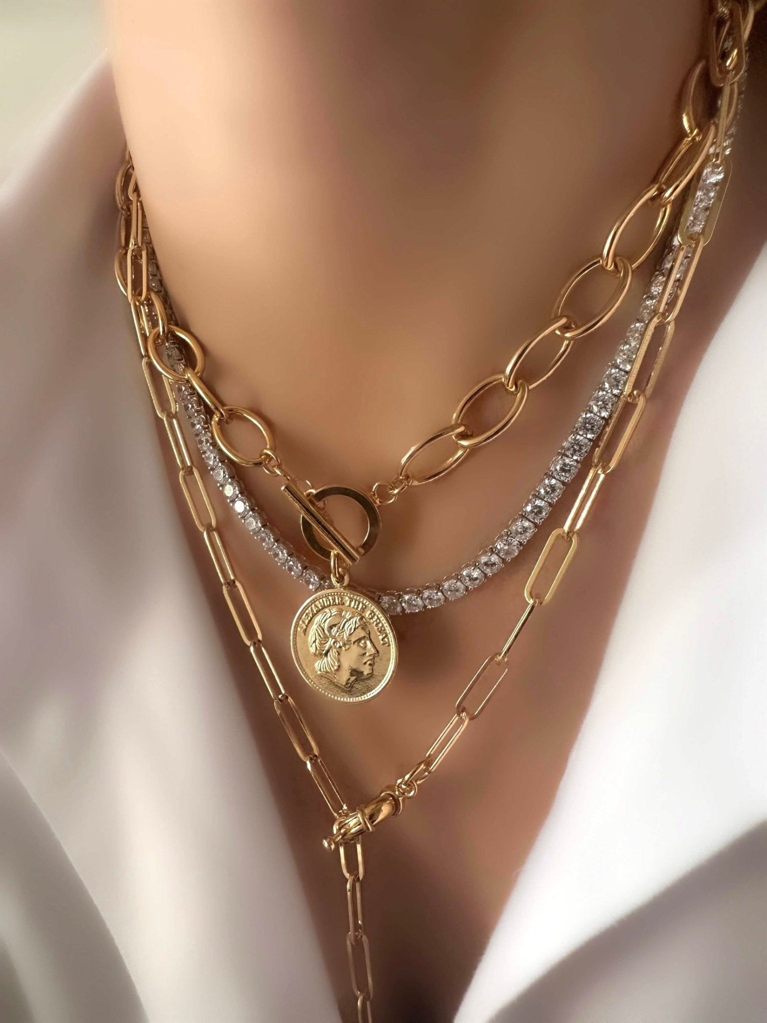 Collar Classic Riviere (4mm) (Plata 925) - LE MARSHAND™