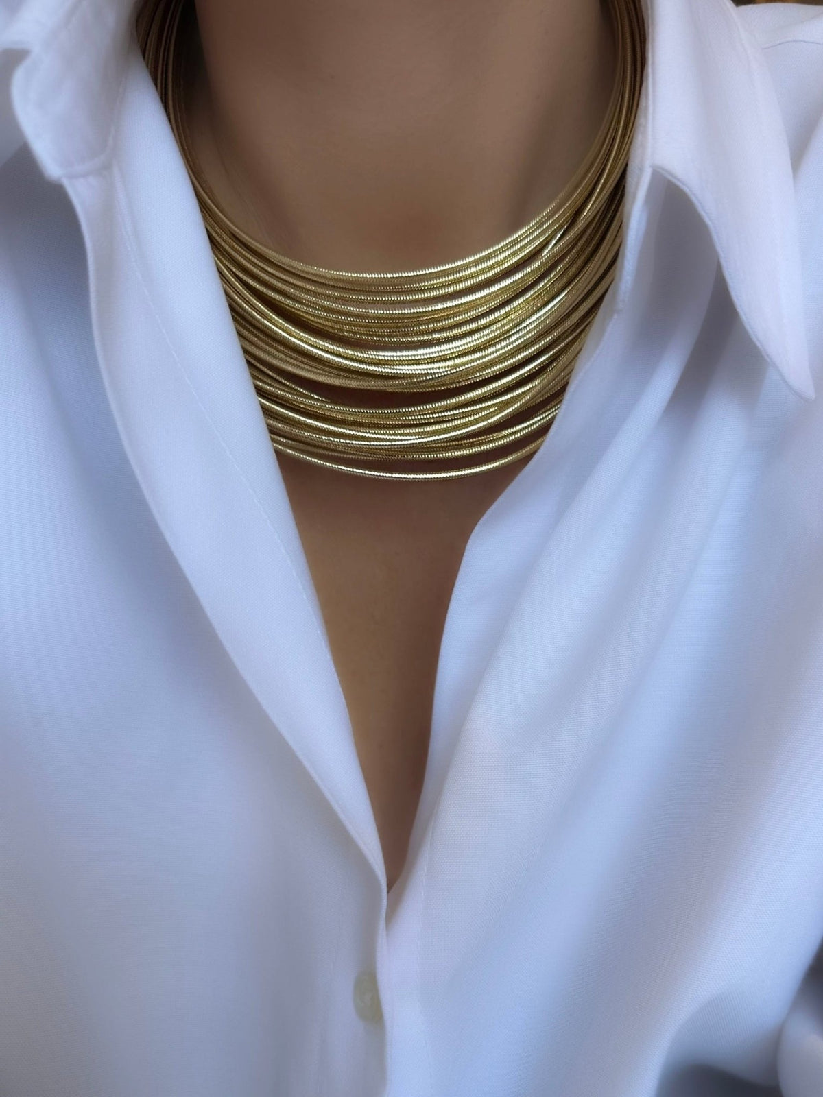 Collar Dinastía (Plata 925 bañada en Oro 18k) - LE MARSHAND™