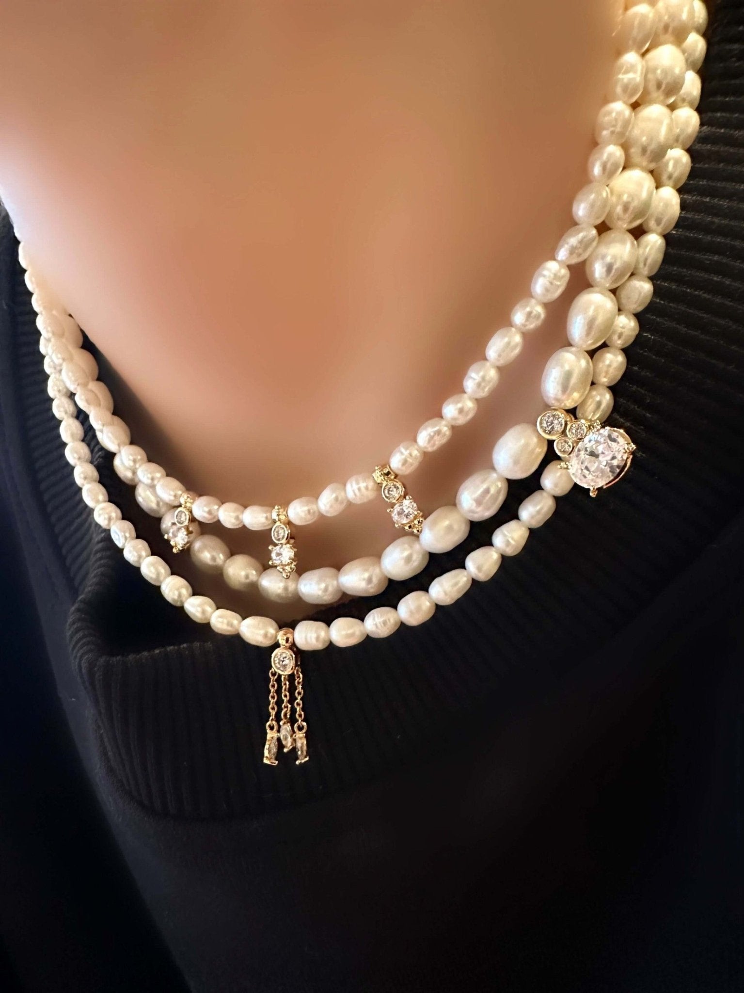Collar Dolce Pearl Silvy - LE MARSHAND™