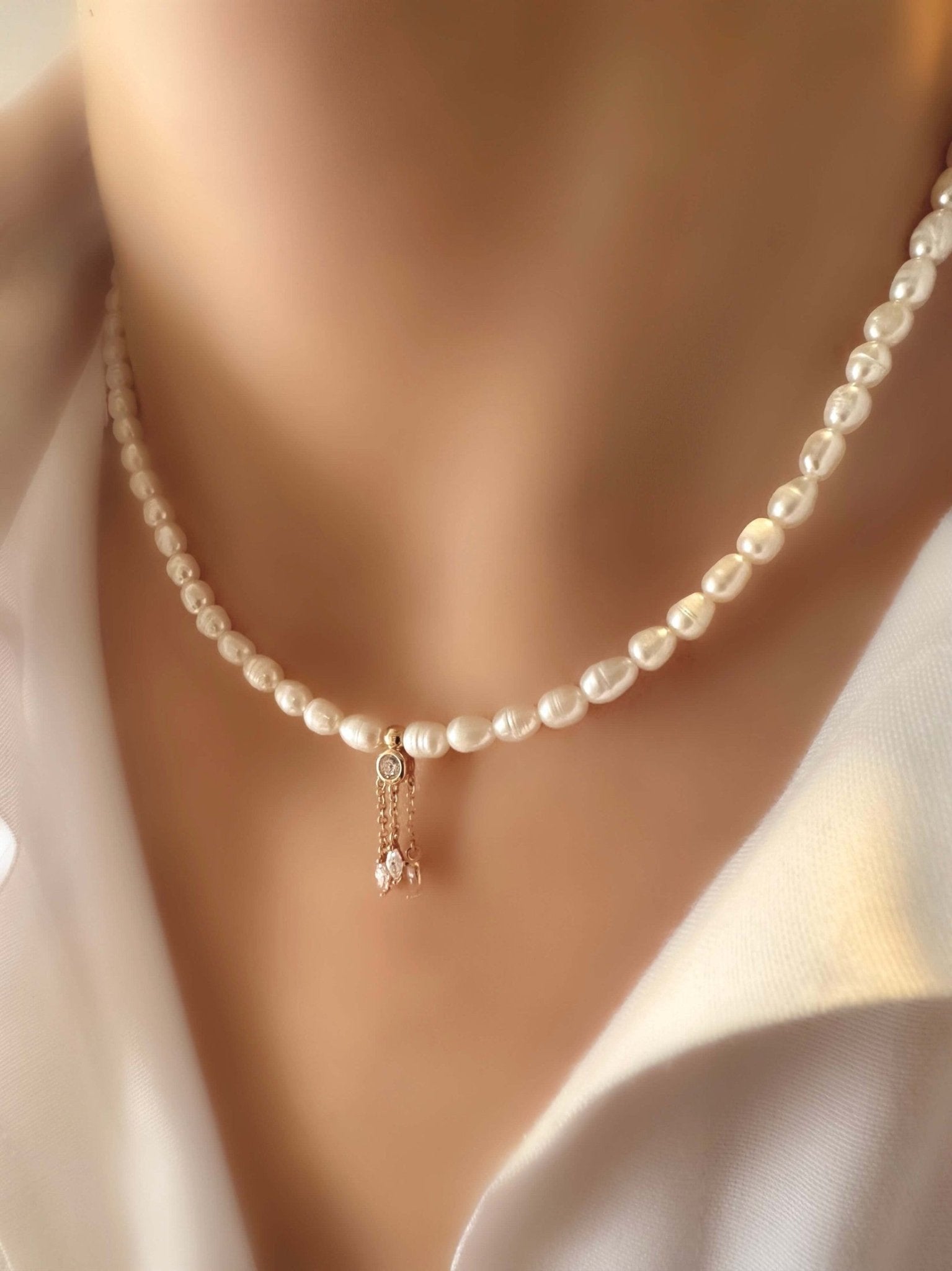 Collar Dolce Pearl Tulipe - LE MARSHAND™
