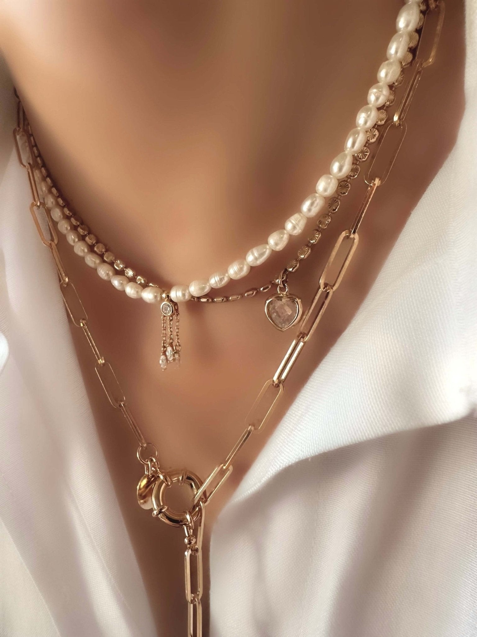 Collar Dolce Pearl Tulipe - LE MARSHAND™