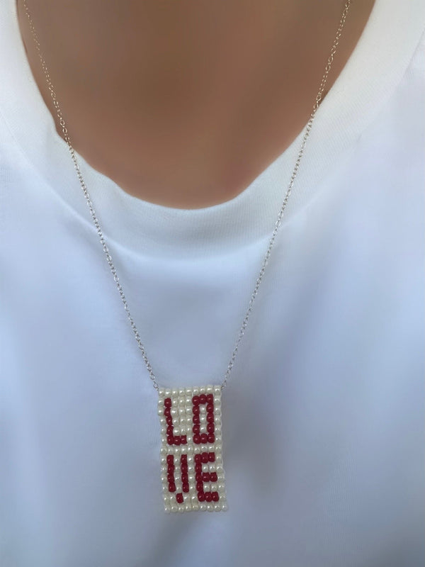 Greta Love Big Necklace (Red)