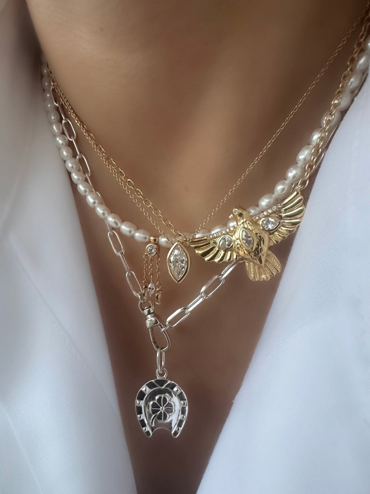  Marquise Necklace (Lab Grown Diamond)