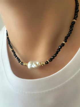 Stones ​​Baroque Halskette (Onyx)