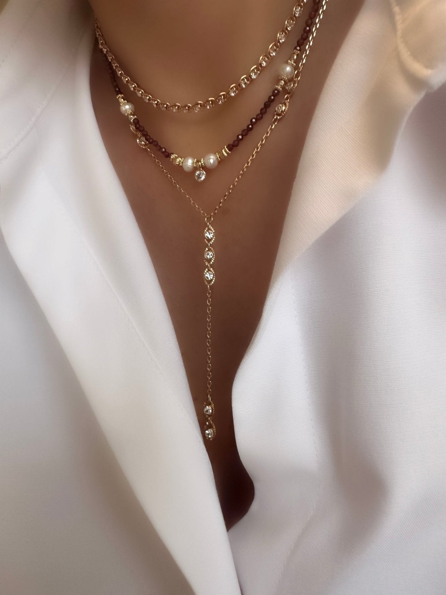 Collar Serendipity (Granate) - LE MARSHAND™