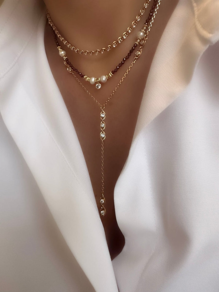 Collar Serendipity (Granate) - LE MARSHAND™