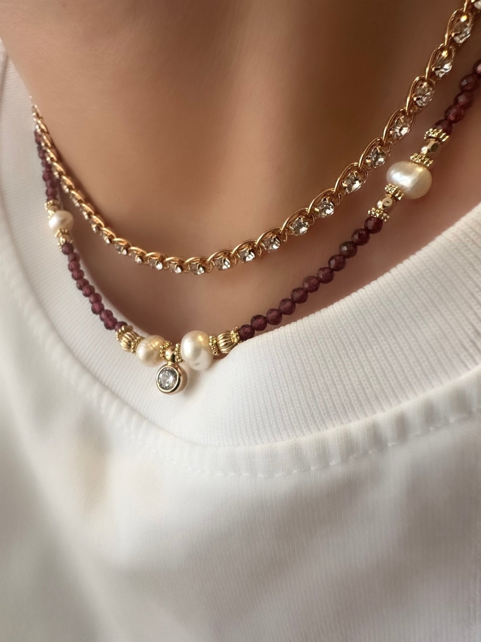 Collar Serendipity (Granate) - LE MARSHAND™
