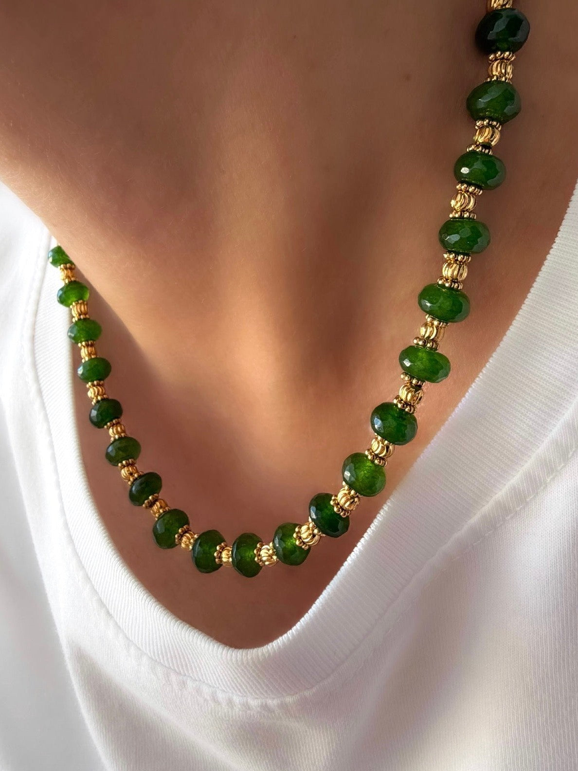 Collar Stones Collection Nº1 (Jade Verde) - LE MARSHAND™
