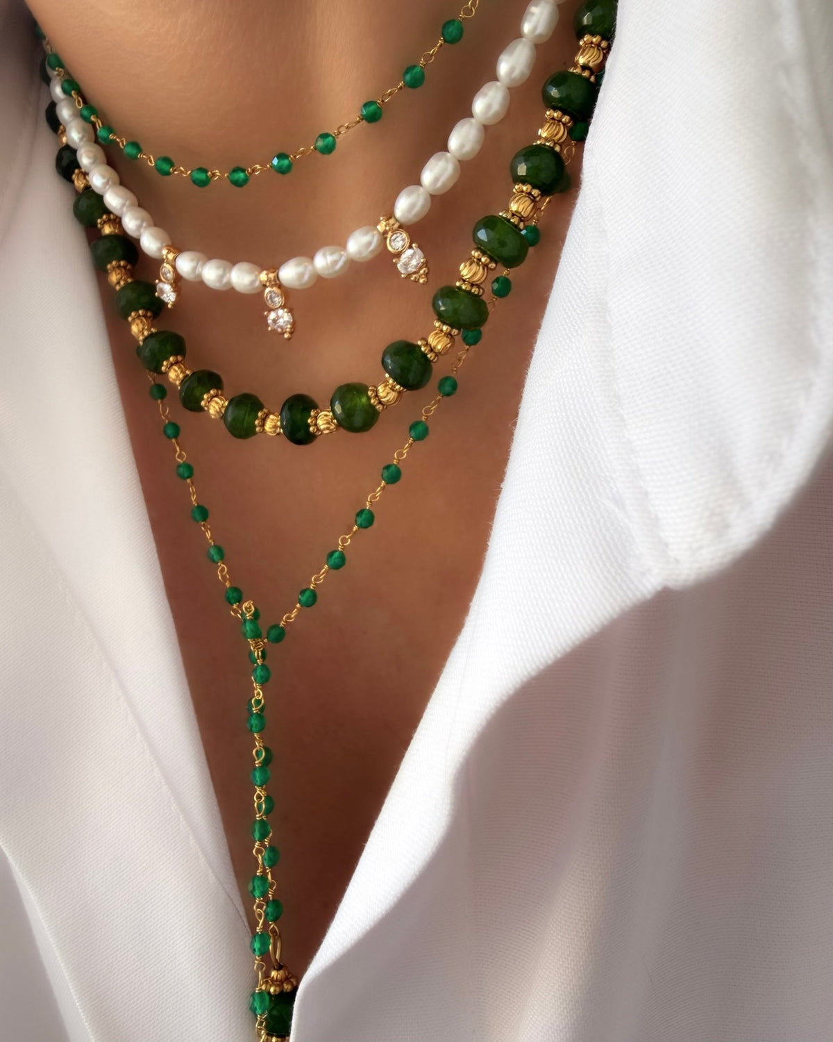 Collar Stones Collection Nº1 (Jade Verde)