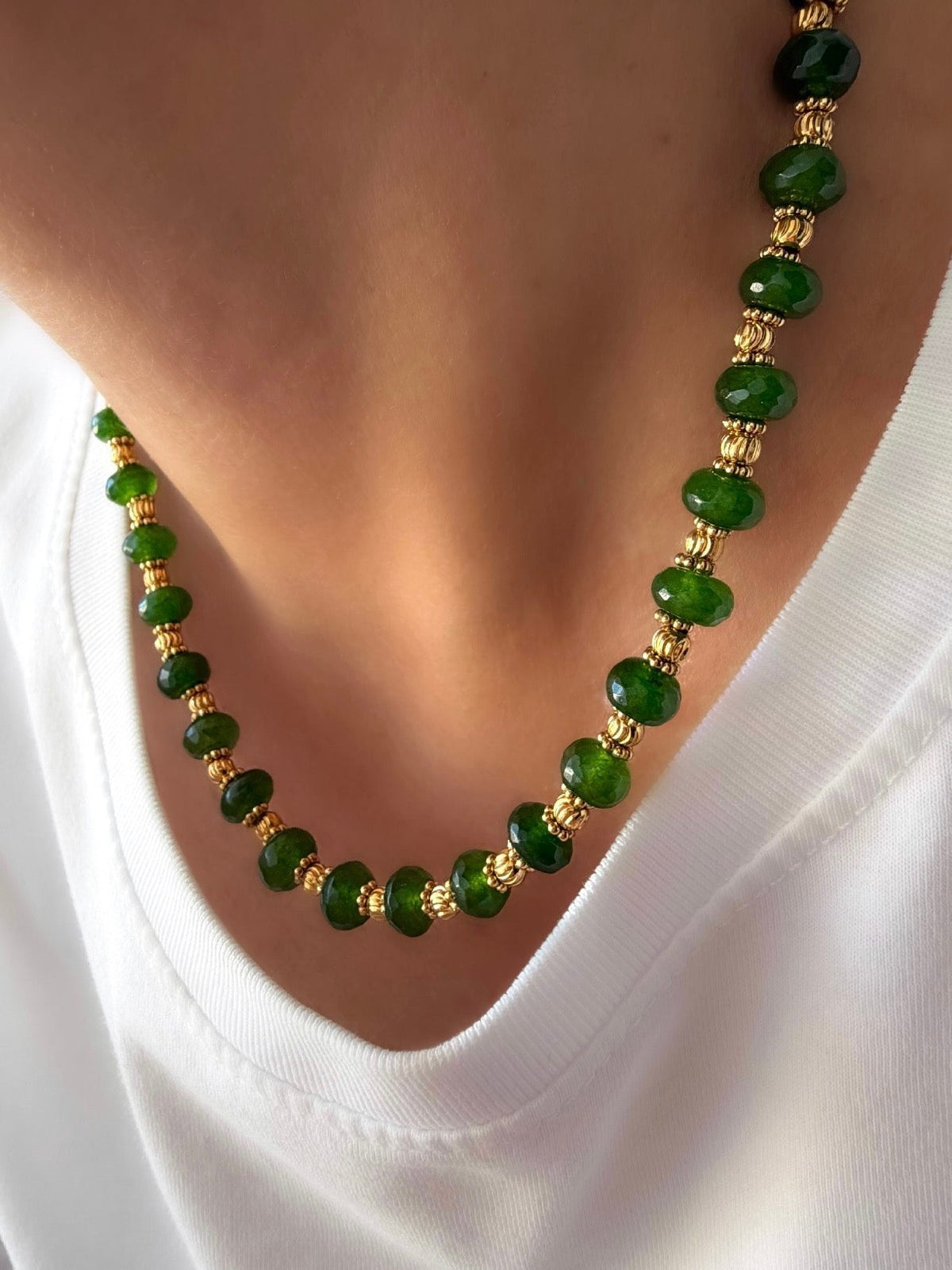 Collar Stones Collection Nº1 (Jade Verde) - LE MARSHAND™