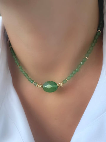 Collier Stones Venus (Aventurine)