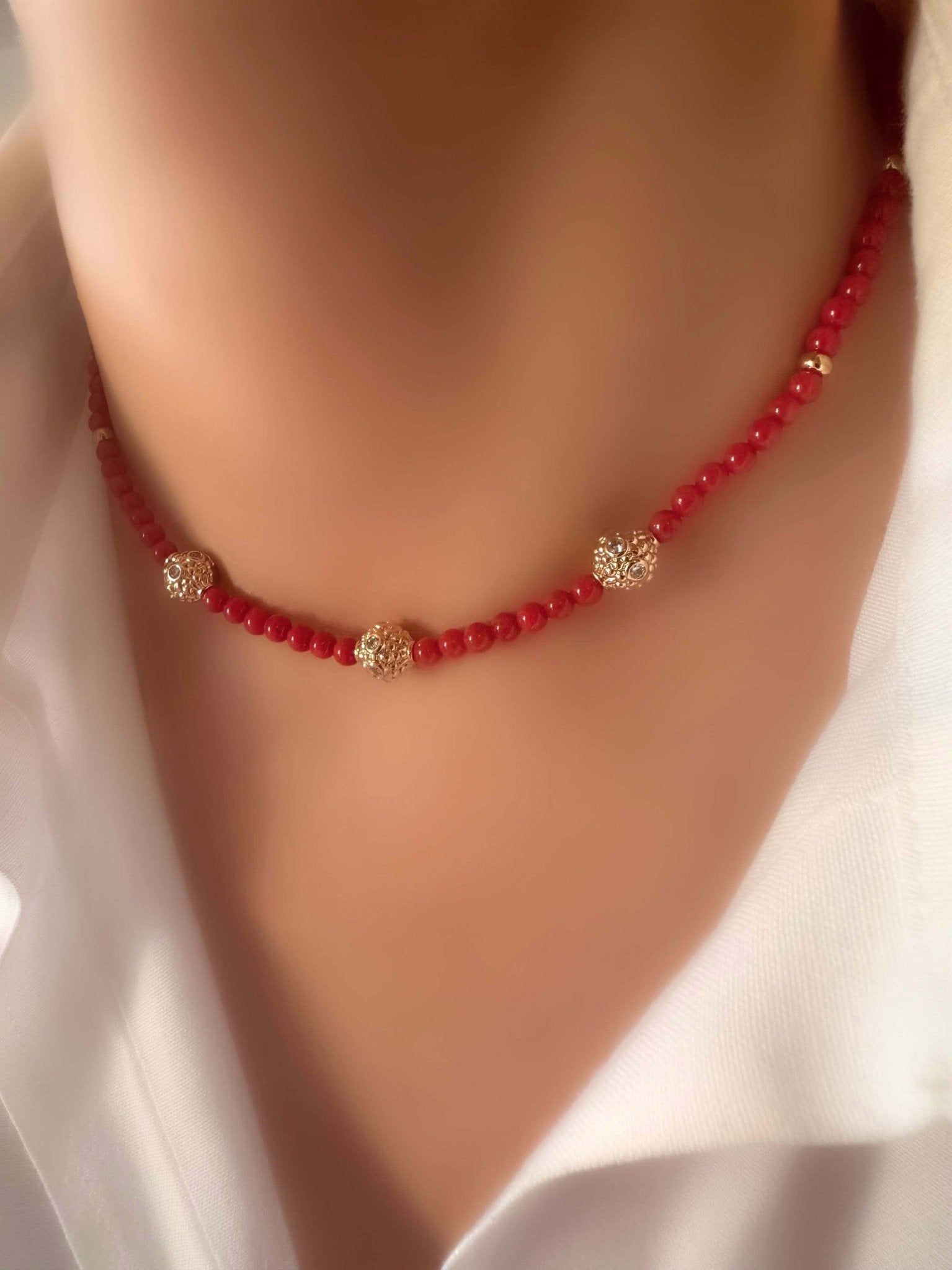Collar Sultana (Coral) - LE MARSHAND™