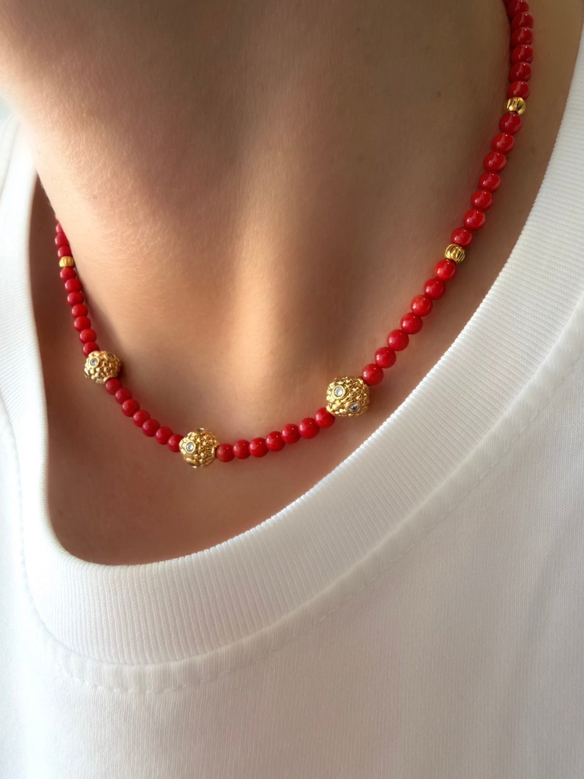 Collar Sultana (Coral) - LE MARSHAND™