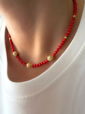 Collar Sultana (Coral)