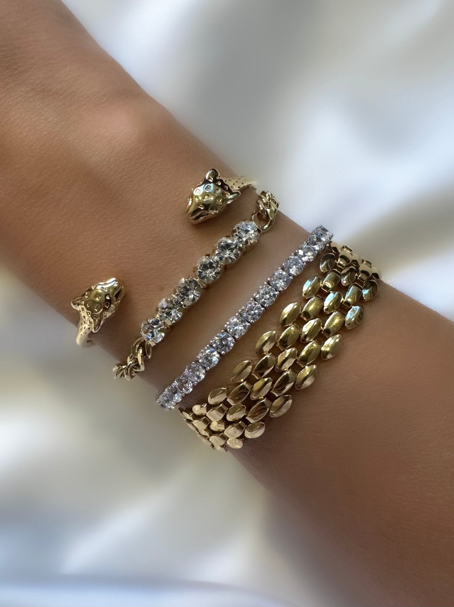 Pulsera Classic Riviere (4mm) (Plata 925) - LE MARSHAND™
