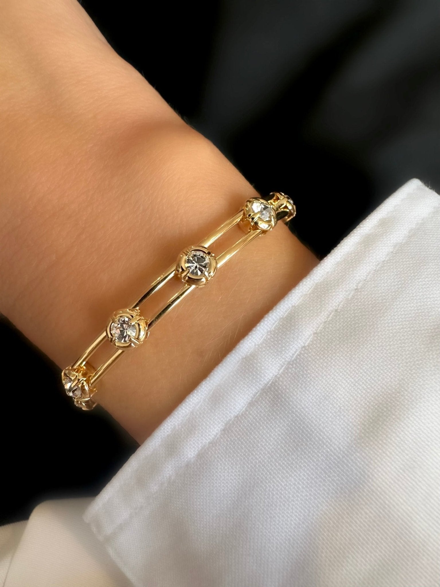 Pulsera Mónaco (White) - LE MARSHAND™
