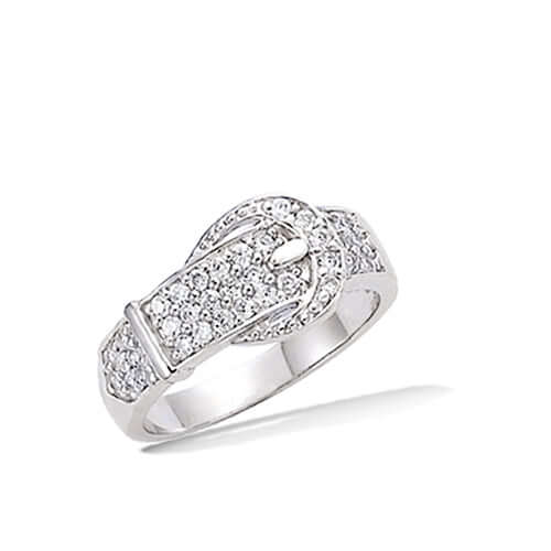 Le Marshand®  -  Joyería en plata 925, chapado en Oro 24K - Anillo Cinturón (Plata) (RBJ) - Diseños propios - Brazaletes, pulseras, collares y pendientes - Joyería online - Mallorca