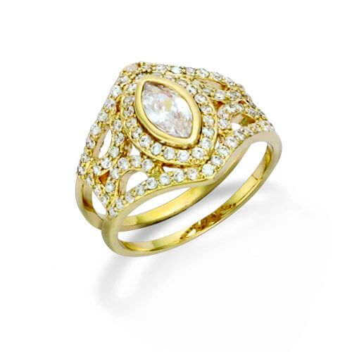 Le Marshand®  -  Joyería en plata 925, chapado en Oro 24K - Anillo Princess (RBJ) - Diseños propios - Brazaletes, pulseras, collares y pendientes - Joyería online - Mallorca