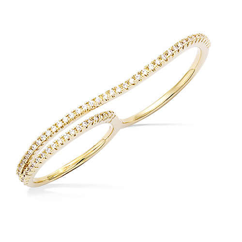 Le Marshand®  -  Joyería en plata 925, chapado en Oro 24K - Alianza circonitas doble (Oro) - Diseños propios - Brazaletes, pulseras, collares y pendientes - Joyería online - Mallorca