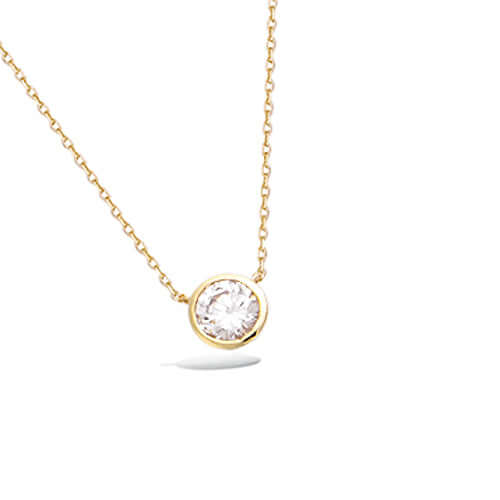 Le Marshand®  -  Joyería en plata 925, chapado en Oro 24K - Collar Solitario 5 - Diseños propios - Brazaletes, pulseras, collares y pendientes - Joyería online - Mallorca
