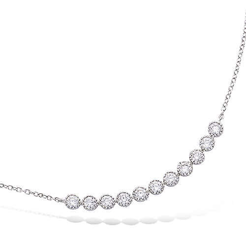 Le Marshand®  -  Joyería en plata 925, chapado en Oro 24K - Collar Tira circonitas (RBJ) - Diseños propios - Brazaletes, pulseras, collares y pendientes - Joyería online - Mallorca