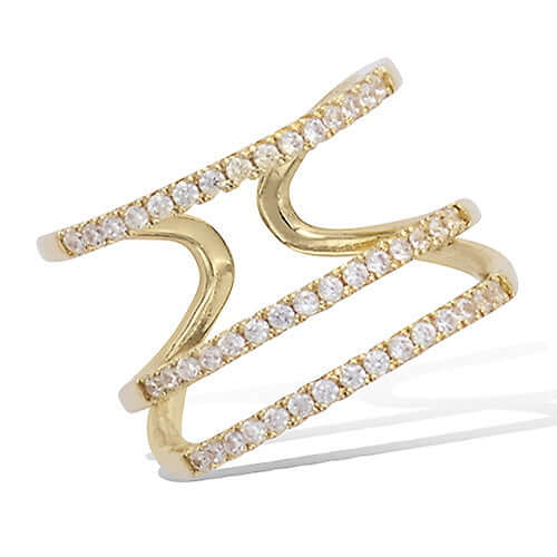 Le Marshand®  -  Joyería en plata 925, chapado en Oro 24K - Alianza Circonitas Triple - Diseños propios - Brazaletes, pulseras, collares y pendientes - Joyería online - Mallorca