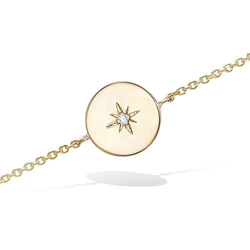 Le Marshand®  -  Joyería en plata 925, chapado en Oro 24K - Pulsera Thin Estrella de los vientos - Diseños propios - Brazaletes, pulseras, collares y pendientes - Joyería online - Mallorca