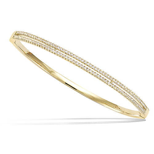 Le Marshand®  -  Joyería en plata 925, chapado en Oro 24K - Brazalete Riviere 2 - Diseños propios - Brazaletes, pulseras, collares y pendientes - Joyería online - Mallorca