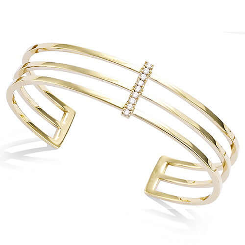 Le Marshand®  -  Joyería en plata 925, chapado en Oro 24K - Brazalete Triple Pleasure - Diseños propios - Brazaletes, pulseras, collares y pendientes - Joyería online - Mallorca