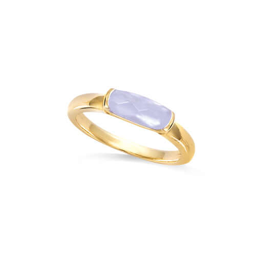 Le Marshand®  -  Joyería en plata 925, chapado en Oro 24K - Anillo Piedra Lavanda - Diseños propios - Brazaletes, pulseras, collares y pendientes - Joyería online - Mallorca