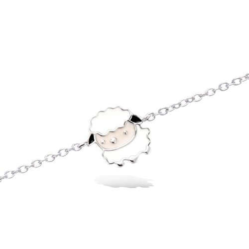 Le Marshand®  -  Joyería en plata 925, chapado en Oro 24K - Pulsera Niña Oveja (Plata 925) - Diseños propios - Brazaletes, pulseras, collares y pendientes - Joyería online - Mallorca