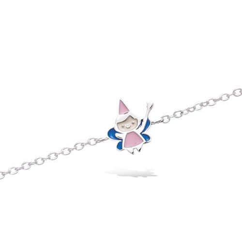 Le Marshand®  -  Joyería en plata 925, chapado en Oro 24K - Pulsera Niñas Hada (Plata 925) - Diseños propios - Brazaletes, pulseras, collares y pendientes - Joyería online - Mallorca