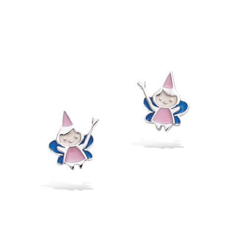 Le Marshand®  -  Joyería en plata 925, chapado en Oro 24K - Pendientes Niña Hada (Plata 925) - Diseños propios - Brazaletes, pulseras, collares y pendientes - Joyería online - Mallorca