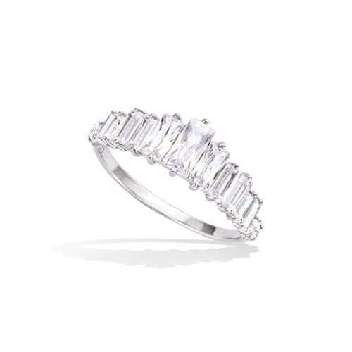 Le Marshand®  -  Joyería en plata 925, chapado en Oro 24K - Anillo Crown (Plata) (RBJ) - Diseños propios - Brazaletes, pulseras, collares y pendientes - Joyería online - Mallorca