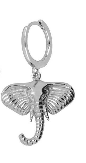 Le Marshand®  -  Joyería en plata 925, chapado en Oro 24K - Arito Elefante (Plata) - Diseños propios - Brazaletes, pulseras, collares y pendientes - Joyería online - Mallorca