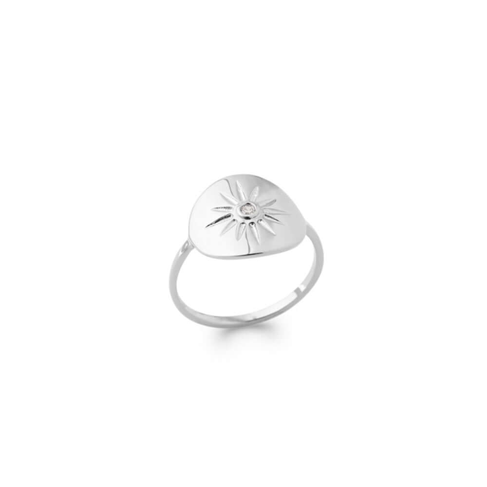 Le Marshand®  -  Joyería en plata 925, chapado en Oro 24K - Anillo Rosa de los vientos (Plata) (RBJ) - Diseños propios - Brazaletes, pulseras, collares y pendientes - Joyería online - Mallorca