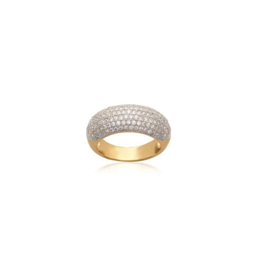Le Marshand®  -  Joyería en plata 925, chapado en Oro 24K - Anillo Circ Pavé (RBJ) - Diseños propios - Brazaletes, pulseras, collares y pendientes - Joyería online - Mallorca