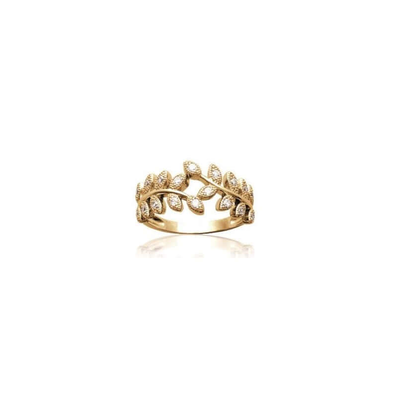 Le Marshand®  -  Joyería en plata 925, chapado en Oro 24K - Anillo Laurel Circonitas - Diseños propios - Brazaletes, pulseras, collares y pendientes - Joyería online - Mallorca