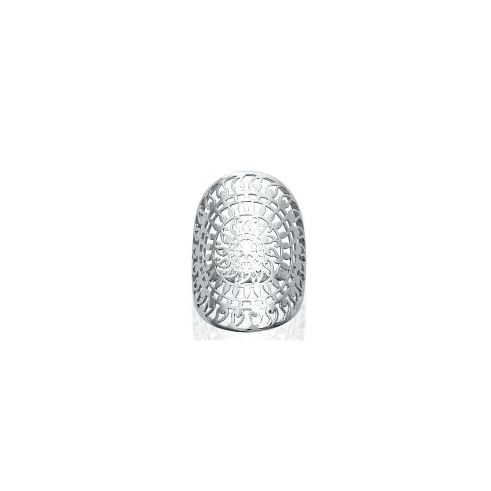 Le Marshand®  -  Joyería en plata 925, chapado en Oro 24K - Anillo Arabesco (plata) (RBJ) - Diseños propios - Brazaletes, pulseras, collares y pendientes - Joyería online - Mallorca