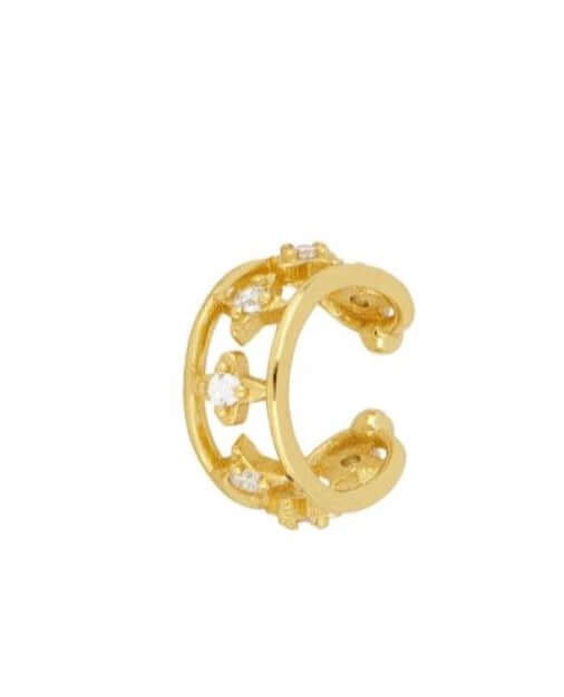 Le Marshand®  -  Joyería en plata 925, chapado en Oro 24K - Cuff Circonitas Cruces - Diseños propios - Brazaletes, pulseras, collares y pendientes - Joyería online - Mallorca