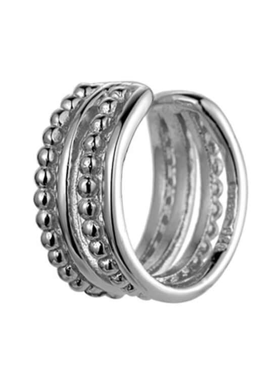 Le Marshand®  -  Joyería en plata 925, chapado en Oro 24K - Cuff 4 Tiras (Plata) - Diseños propios - Brazaletes, pulseras, collares y pendientes - Joyería online - Mallorca