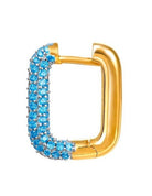 Le Marshand®  -  Joyería en plata 925, chapado en Oro 24K - Arito Lux Q Blue - Diseños propios - Brazaletes, pulseras, collares y pendientes - Joyería online - Mallorca