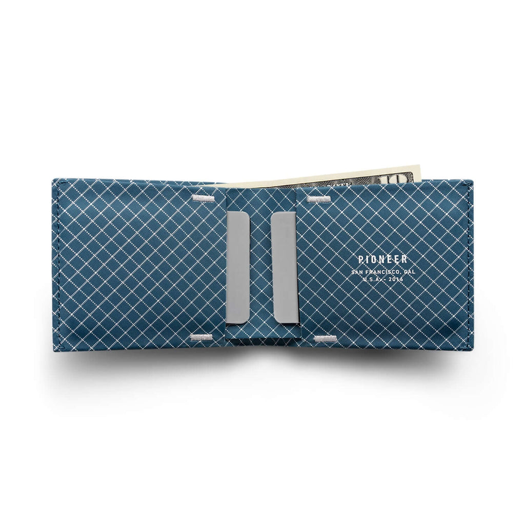 Le Marshand®  -  Joyería en plata 925, chapado en Oro 24K - Cartera Pioneer Flyfold - Azul * - Diseños propios - Brazaletes, pulseras, collares y pendientes - Joyería online - Mallorca