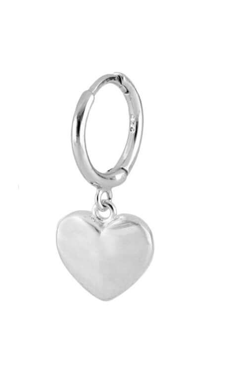 Le Marshand®  -  Joyería en plata 925, chapado en Oro 24K - Arito Corazón (Plata) - Diseños propios - Brazaletes, pulseras, collares y pendientes - Joyería online - Mallorca