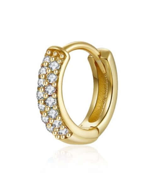 Le Marshand®  -  Joyería en plata 925, chapado en Oro 24K - Arito Round Blanco - Diseños propios - Brazaletes, pulseras, collares y pendientes - Joyería online - Mallorca