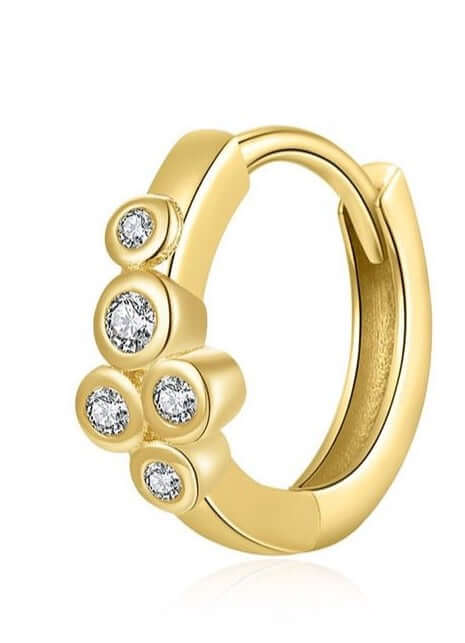 Le Marshand®  -  Joyería en plata 925, chapado en Oro 24K - Arito Circonitas Cinc - Diseños propios - Brazaletes, pulseras, collares y pendientes - Joyería online - Mallorca