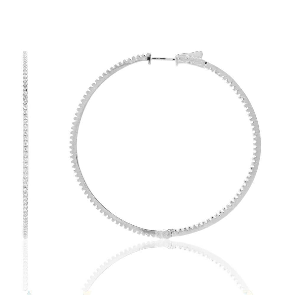 Le Marshand®  -  Joyería en plata 925, chapado en Oro 24K - Aros Finos Circ 50 (Plata) - Diseños propios - Brazaletes, pulseras, collares y pendientes - Joyería online - Mallorca