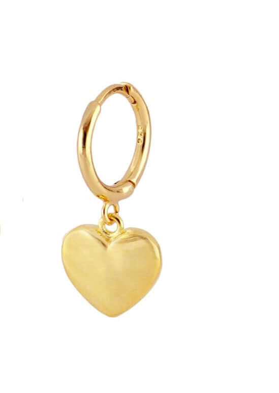 Le Marshand®  -  Joyería en plata 925, chapado en Oro 24K - Arito Corazón - Diseños propios - Brazaletes, pulseras, collares y pendientes - Joyería online - Mallorca