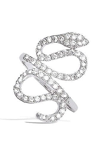 Le Marshand®  -  Joyería en plata 925, chapado en Oro 24K - Anillo Circ Serpiente (plata) - Diseños propios - Brazaletes, pulseras, collares y pendientes - Joyería online - Mallorca