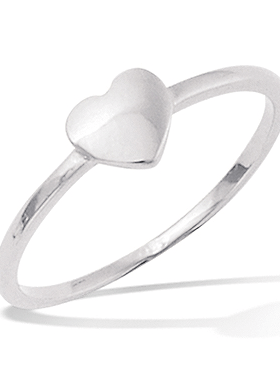 Le Marshand®  -  Joyería en plata 925, chapado en Oro 24K - Anillo Mini Corazón (Plata)(RBJ) - Diseños propios - Brazaletes, pulseras, collares y pendientes - Joyería online - Mallorca